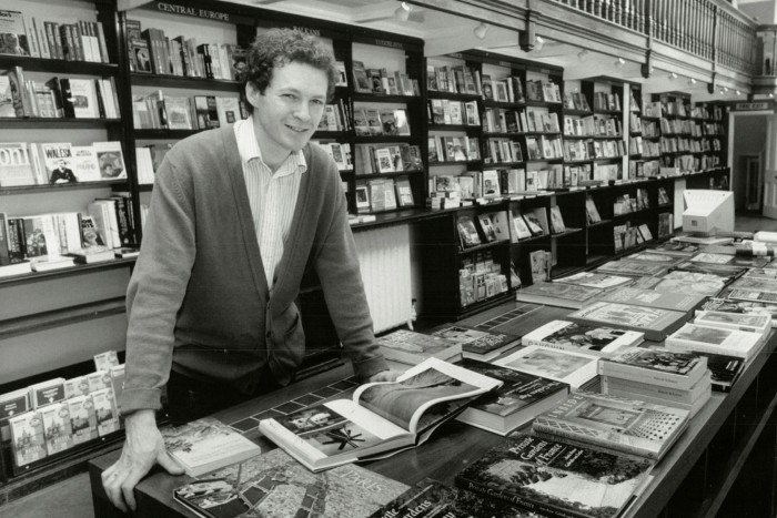 James Daunt in a Daunt Books bookshop