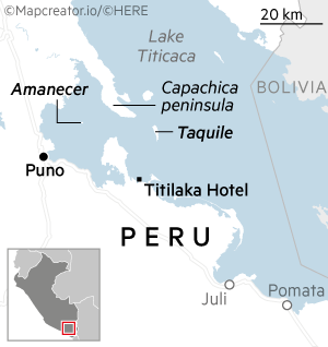 map of Titicaca