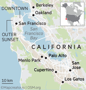 Mapa de San Francisco, California