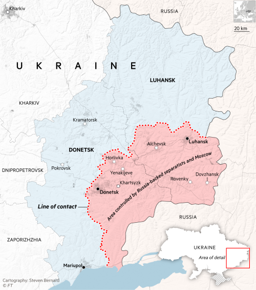 Ukraine war map