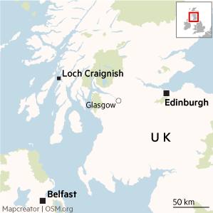 Loch Craignish locator map