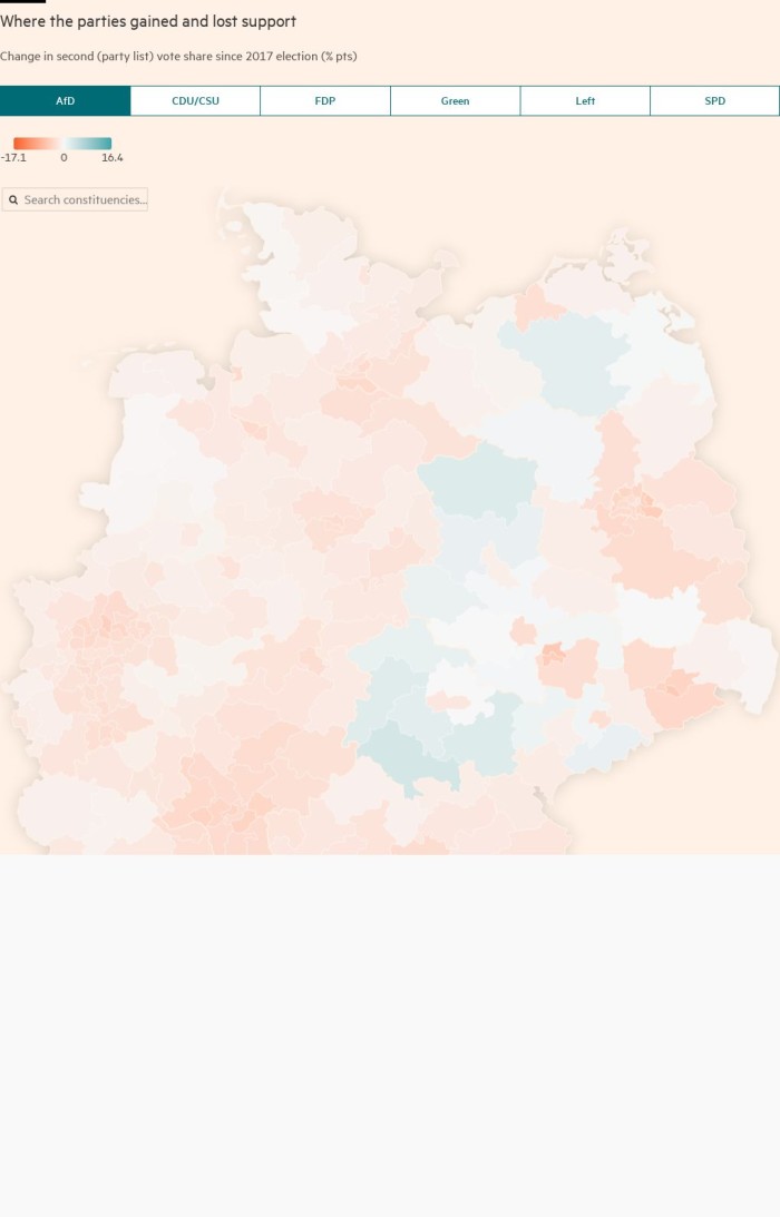 Germany’s election results in charts and maps