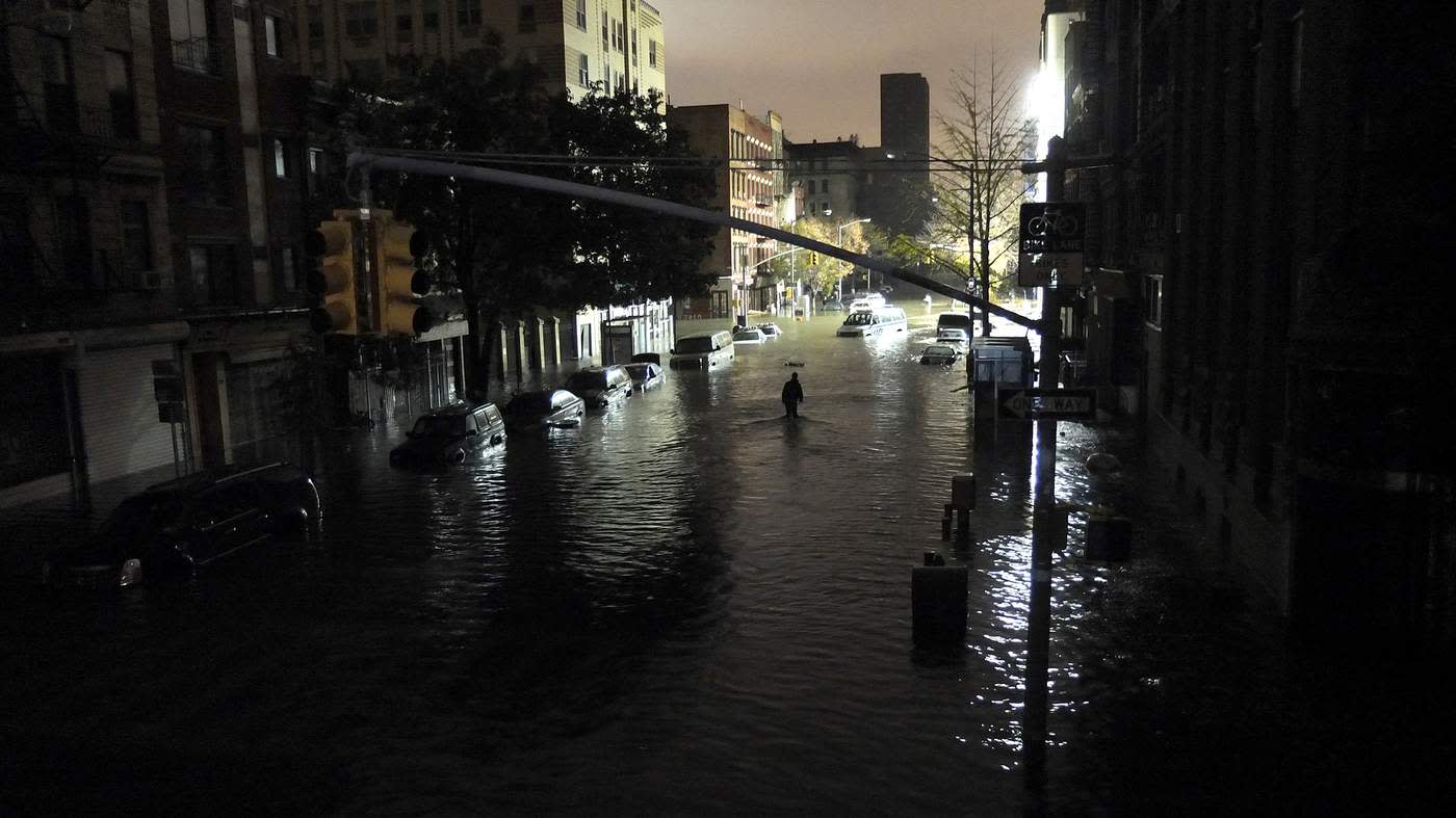 The East Village inundated after Hurricane Sandy