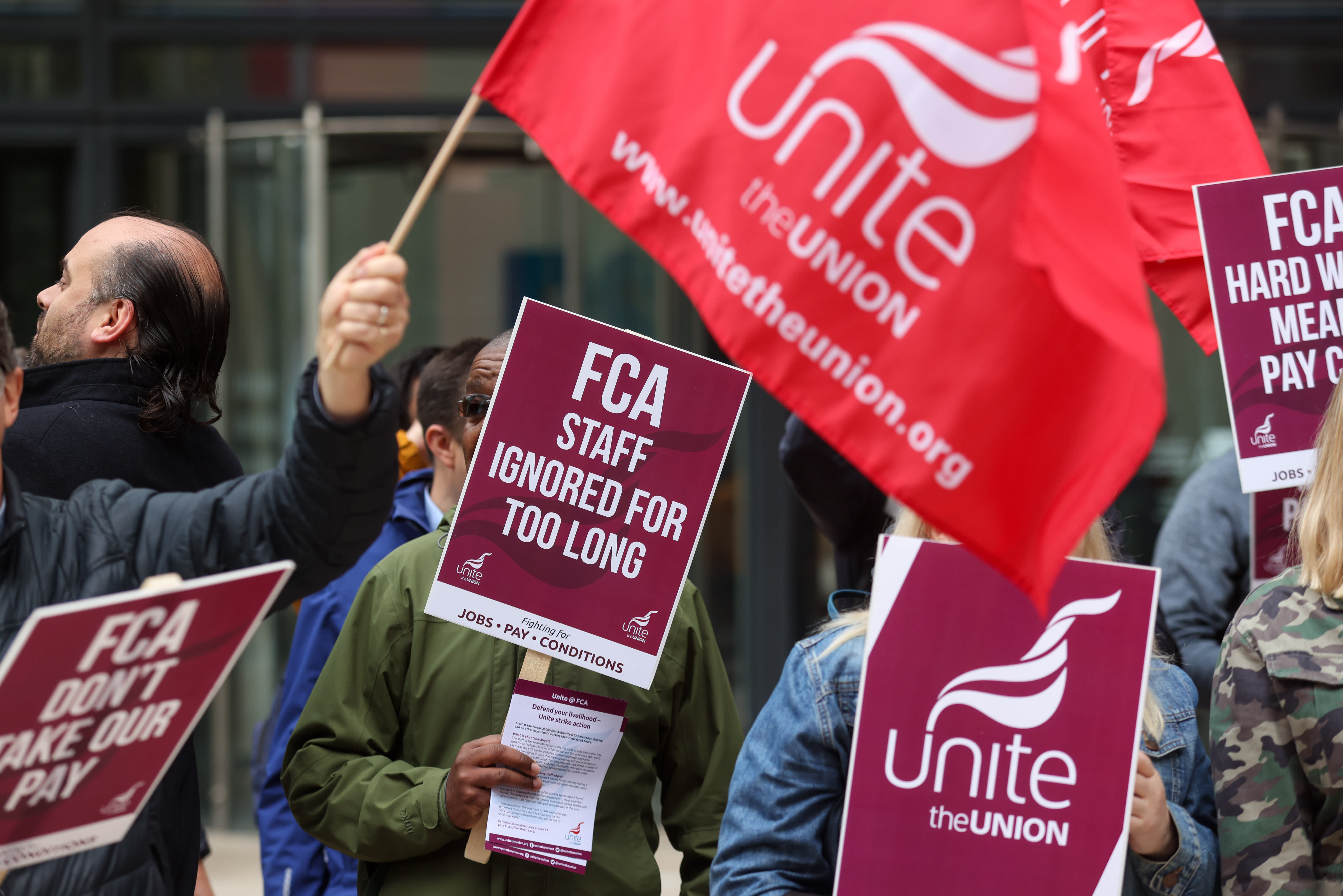 'Ignored' FCA staff strike for first time over pay