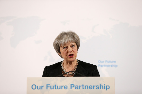 May rules out passporting for financial services post Brexit