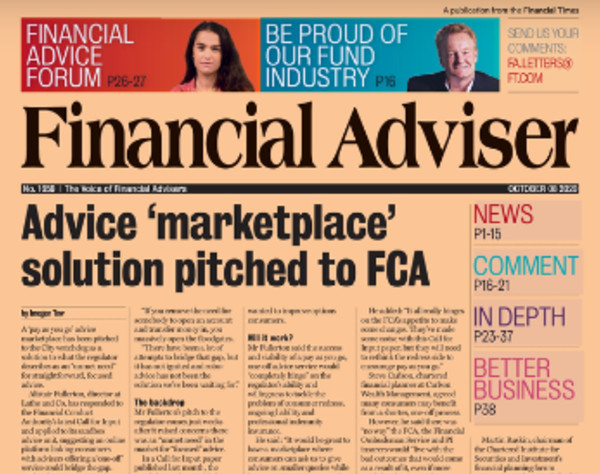 Read it now: New proposal to FCA & paraplanner demand rises