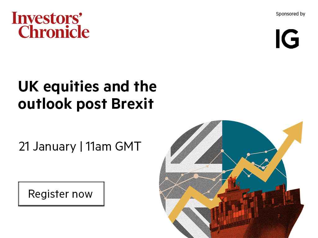 Upcoming - UK Equities and the outlook post-Brexit 21 January 2021