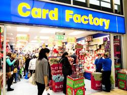 Card Factory's shares plunge