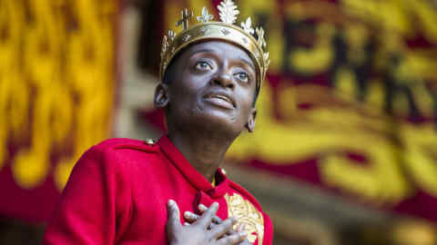 Sarah Amankwah as Henry in 'Henry V'