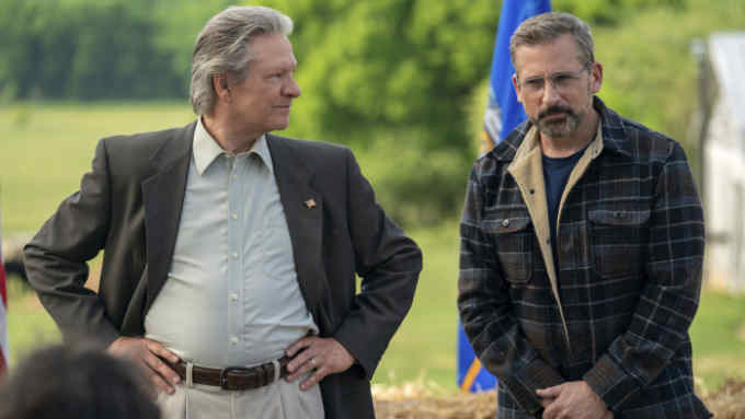 Chris Cooper, left, and Steve Carell in 'Irresistible'