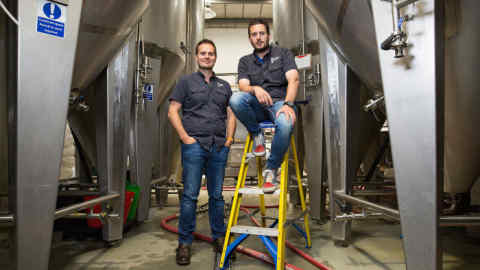 Brothers Dan and Tom Lowe, owners and co-founders of Fourpure in Bermondsey