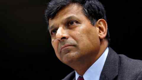 Reserve Bank of India (RBI) Governor Raghuram Rajan attends a news conference after their bimonthly monetary policy review in Mumbai, India, June 7, 2016. REUTERS/Danish Siddiqui/File Photo