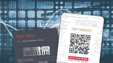 BAE Systems' cards based on cyber-security threats already encountered by companies