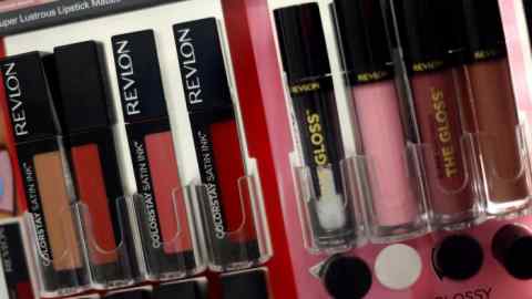 Revlon lipsticks on display