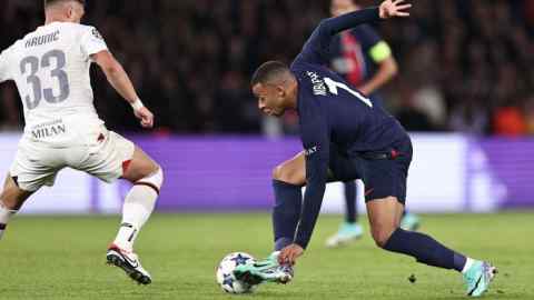 Kylian Mbappé in action for Paris Saint-Germain