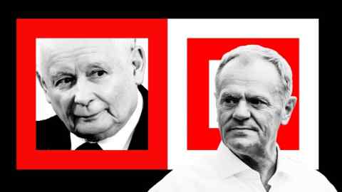 Jarosław Kaczyński, head of the Law and Justice party, and Donald Tusk, who leads Civic Platform, have longstanding acrimony