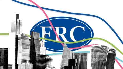 FRC logo against City of London skyline