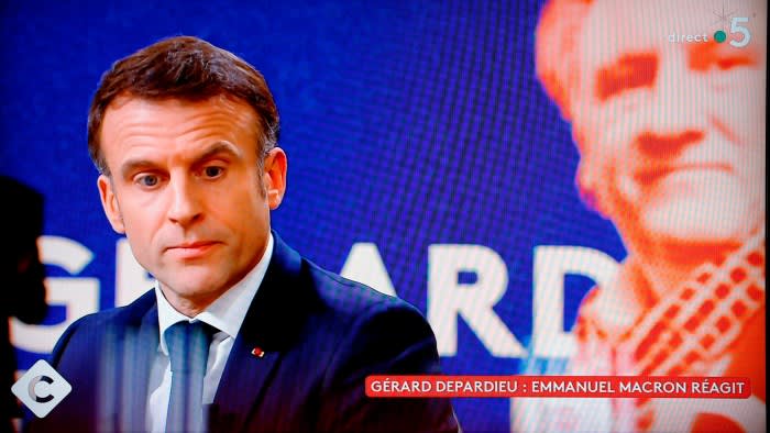 Френският президент Еманюел Макрон защити актьора Жерар Депардийо който е
