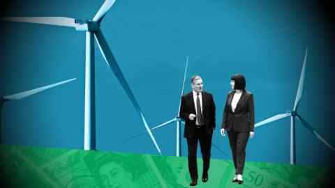 Setting up wind farms, Sir Keir Starmer and shadow chancellor Rachel Reeves