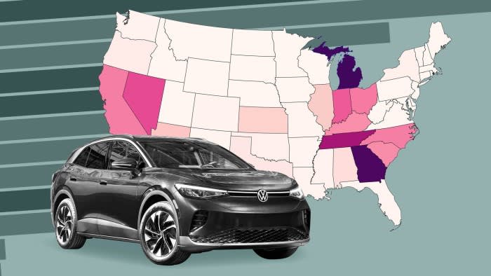 Can America’s south-east unseat Detroit as ‘Motown’ of the EV age?