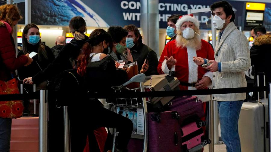 US to require individuals flying from the UK to check for Covid