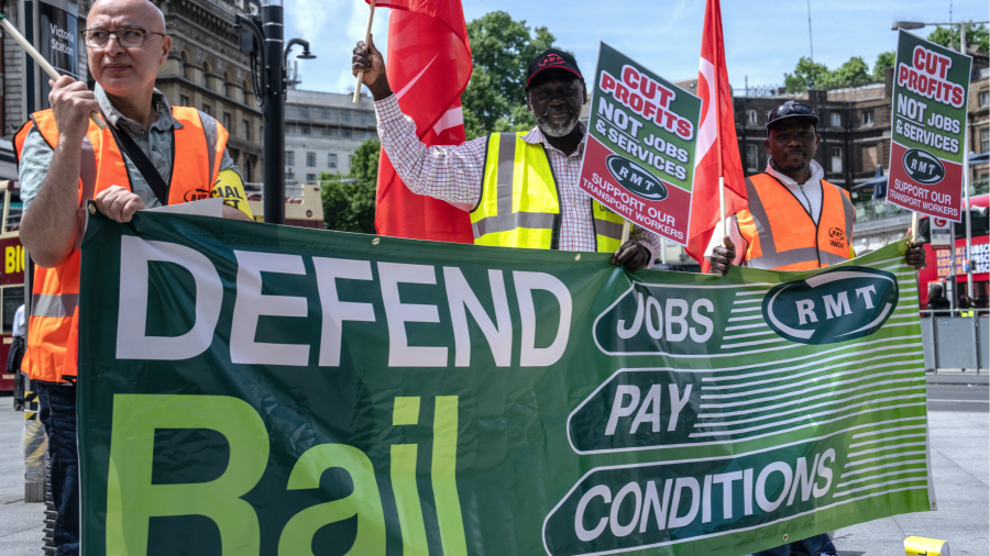 Widespread chaos to hit UK rail network as RMT joins train drivers in walkout