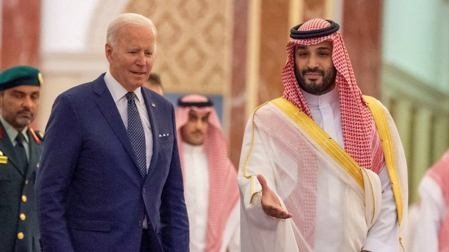 US dismisses Saudi defence of Opec+ oil production cuts as ‘spin’