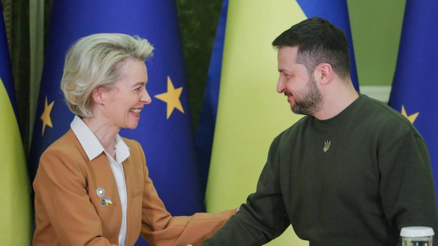 Proclamations and promises as the EU caravan rolls into Kyiv
