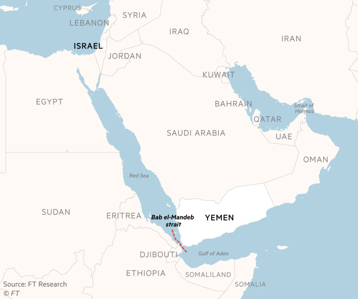 US warship and commercial vessels attacked in Red Sea, says Pentagon