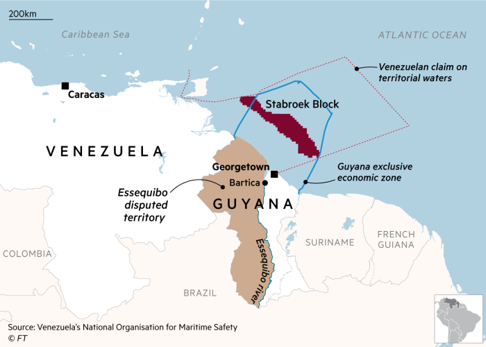 Venezuela ordena perforar petróleo en territorio administrado por Guyana